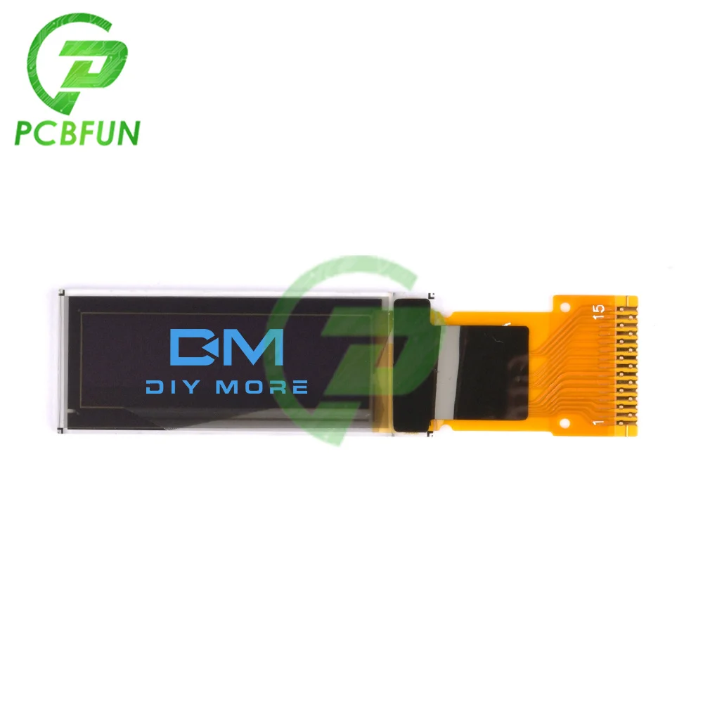 0.91 Inch Oled Module 0.91 "Wit/Blauw 128X32 Spi-interface Driver 3.3V 15PIN Voor Ardunio