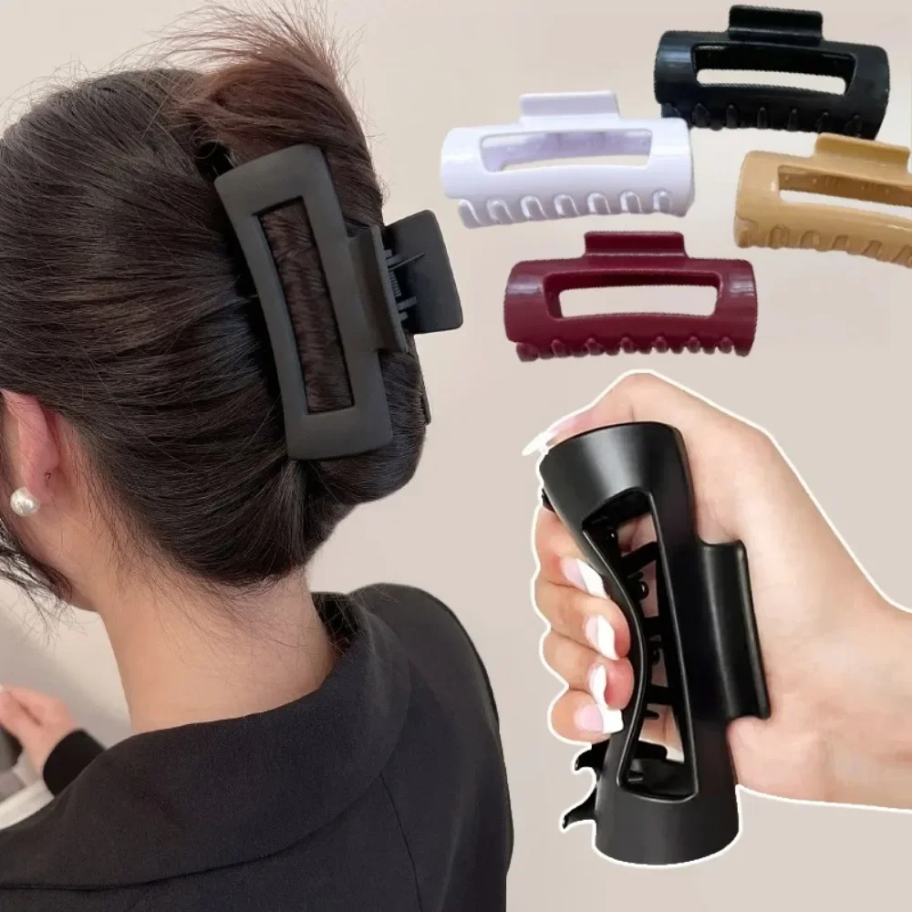 Silicone Flexible Hair Claw Clips, Nonslip Large Bendable Claw Clip | Soft Hair Grip Hairclips for Thin and Thick