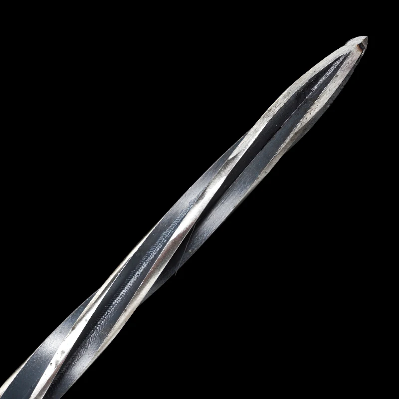 Chinese Tang Staff Sword Manganese Steel Armor-Piercing Cone Stainless Steel Sheath Warrior Katana Collectible Sword Home Decor view 4