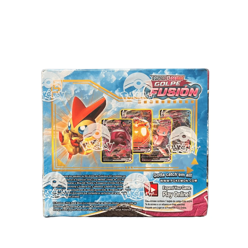 حار 360 قطعة اللغة الإسبانية بوكيمون TCG القرمزي والبنفسجي الانصهار سترايك تطور السماء اللهب الداعم جمع بطاقات لعبة هدية #5