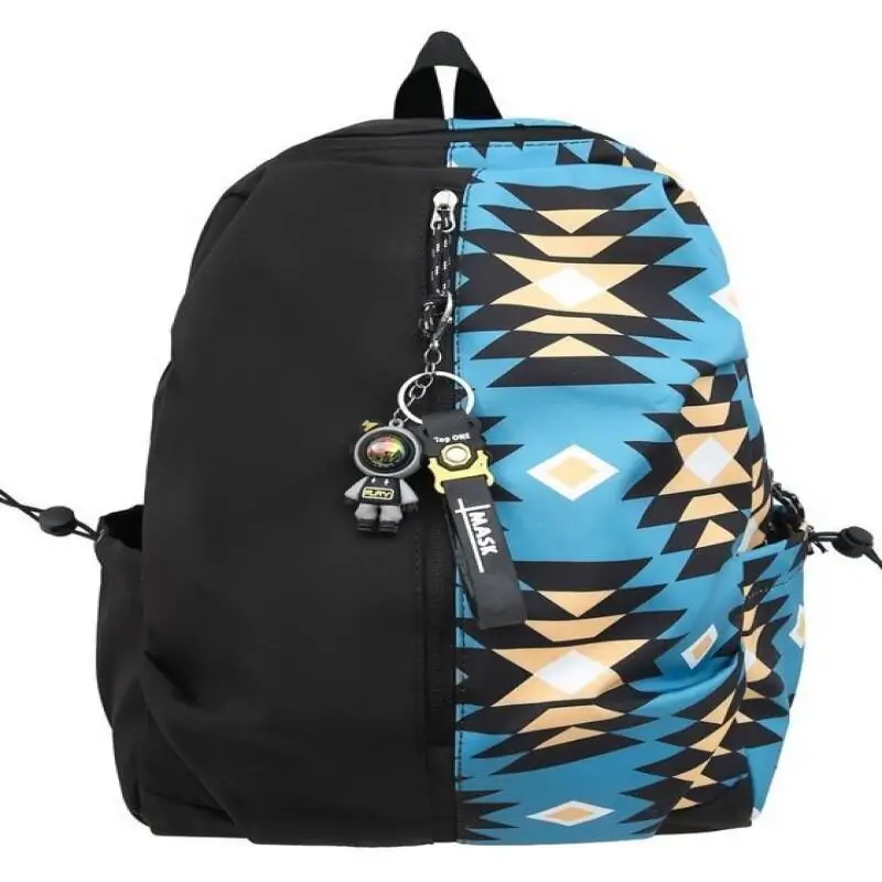 حقيبة ظهر مطبوعة متعددة الوظائف للطلاب بسعة كبيرة مع حقيبة ظهر من قماش أكسفورد مقاومة للماء ومقاومة للاهتراء وعصرية #5