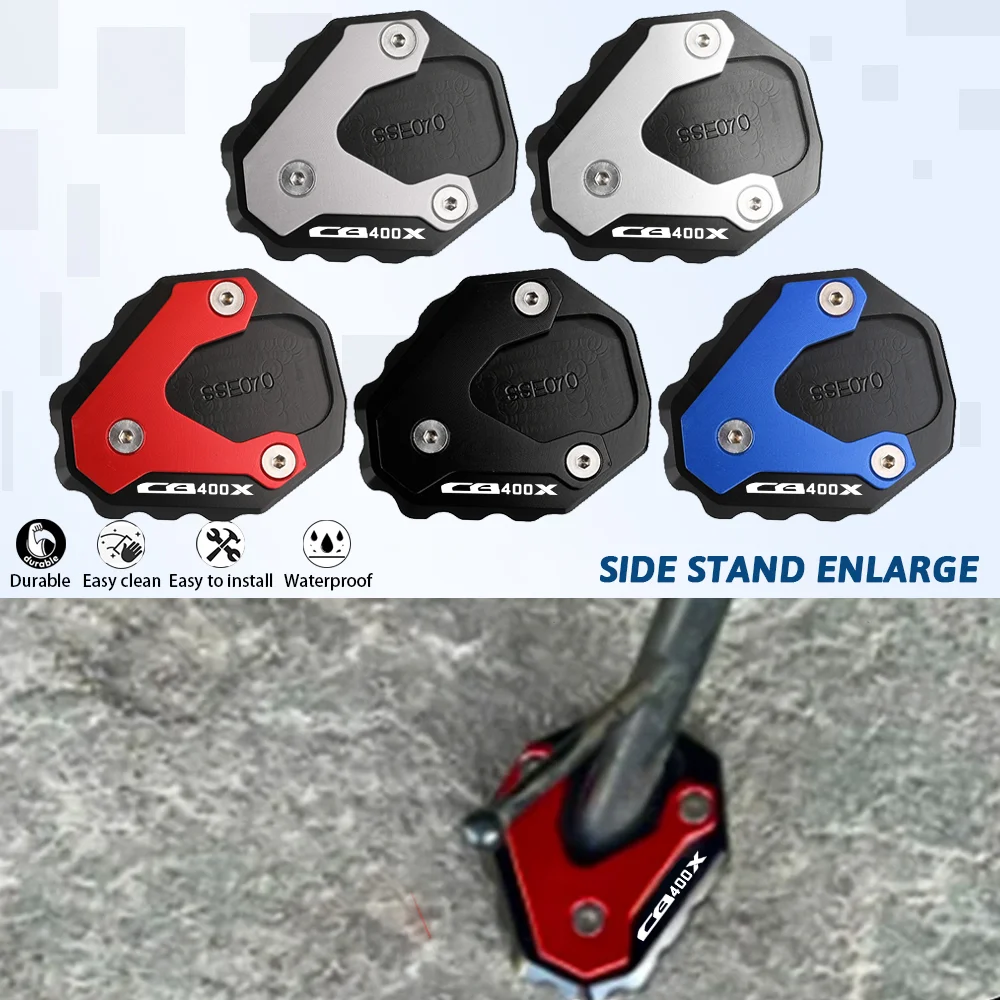

Motorcycle For HONDA CB400X CB500X CB500F 2018-2026 2025 2024 Kickstand Extender Foot Side Stand Extension Pad Support Plate
