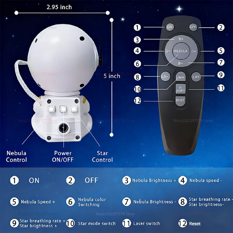 2025 العارض مصباح سديم ضوء الليل غالاكسي السماء المرصعة بالنجوم لغرفة النوم أطفال الأطفال هدية أسترو ديكور ديكور غرفة نوم أضواء ليلية