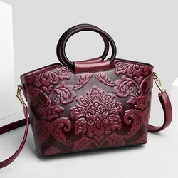 Casual Tote Luxury Leather Handbags Purse Women Bag  Designer Messenger Shoulder Crossbody Bag for Female Shopper Sac A Main J9