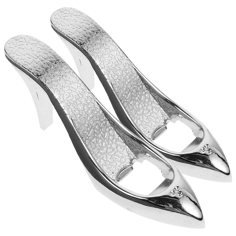 

2Pcs High-Heel Shoe Bottle Opener Creative Aluminium Alloy Manual Beer Lid Remover for Parties Bars Opener