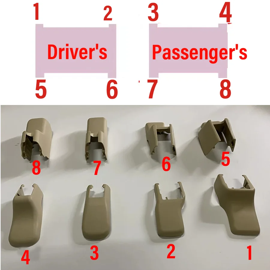 

1Pc Interior First Row Car Rear Seat Sliding Screw Cap Track Rail Trim Bracket Cover Fit For Toyota Land Cruiser LC200 2007-2020