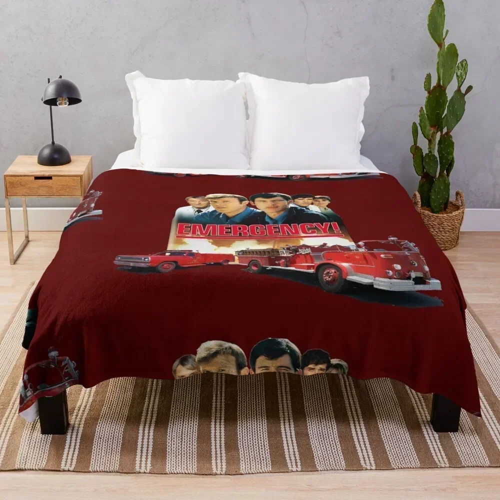 

Retro Vintage 70s Medical Drama EMERGENCY! Tribute Throw Blanket Air Conditioner Soft Blanket for Office Home