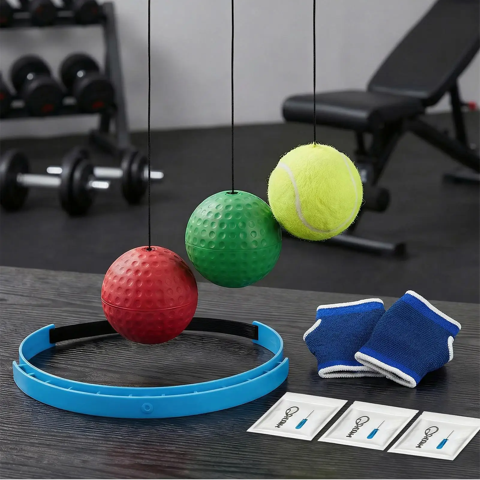 Boxing Training React Ball Wearable Fitness Equipmen Silicone Headband Boxing Trainer Ball for Sports Enthusiast Men Women