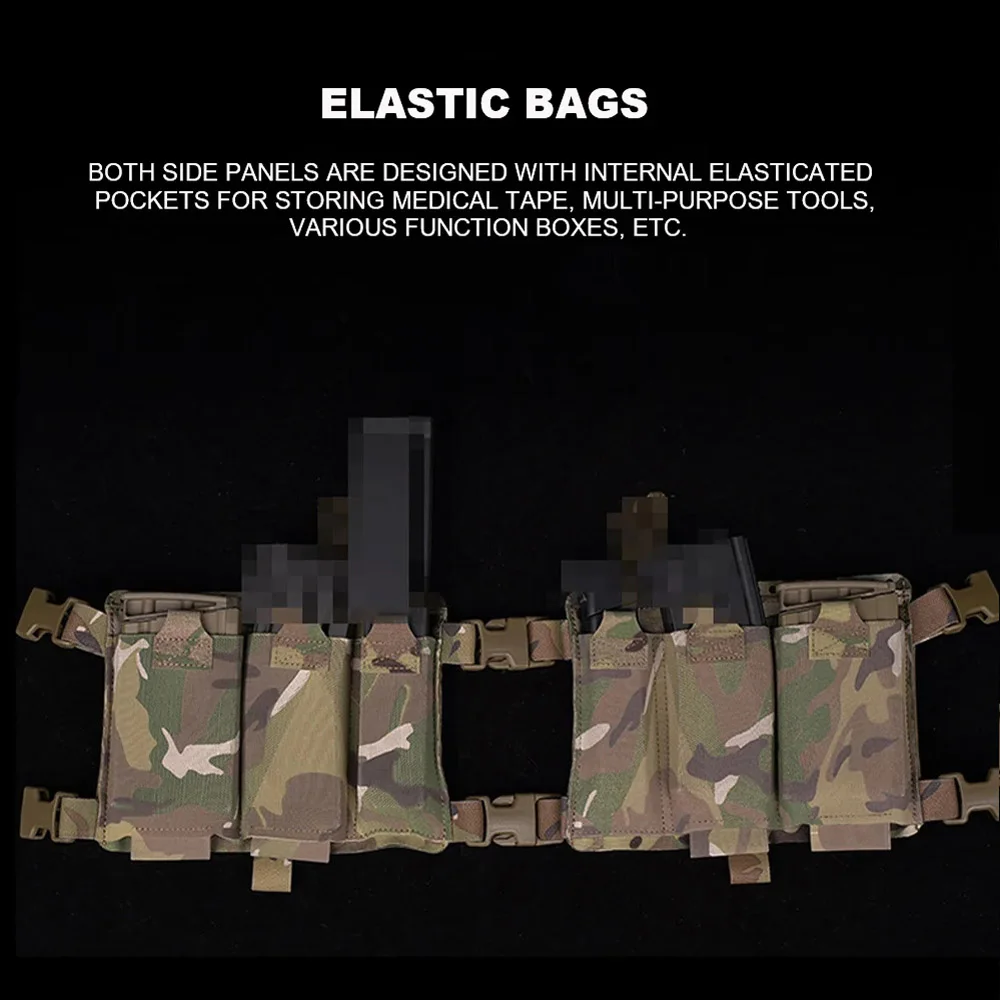 Alpha-chaleco táctico de liberación rápida para caza al aire libre, chaleco Modular con sistema MOLLE, bolsa para revistas, Airsoft