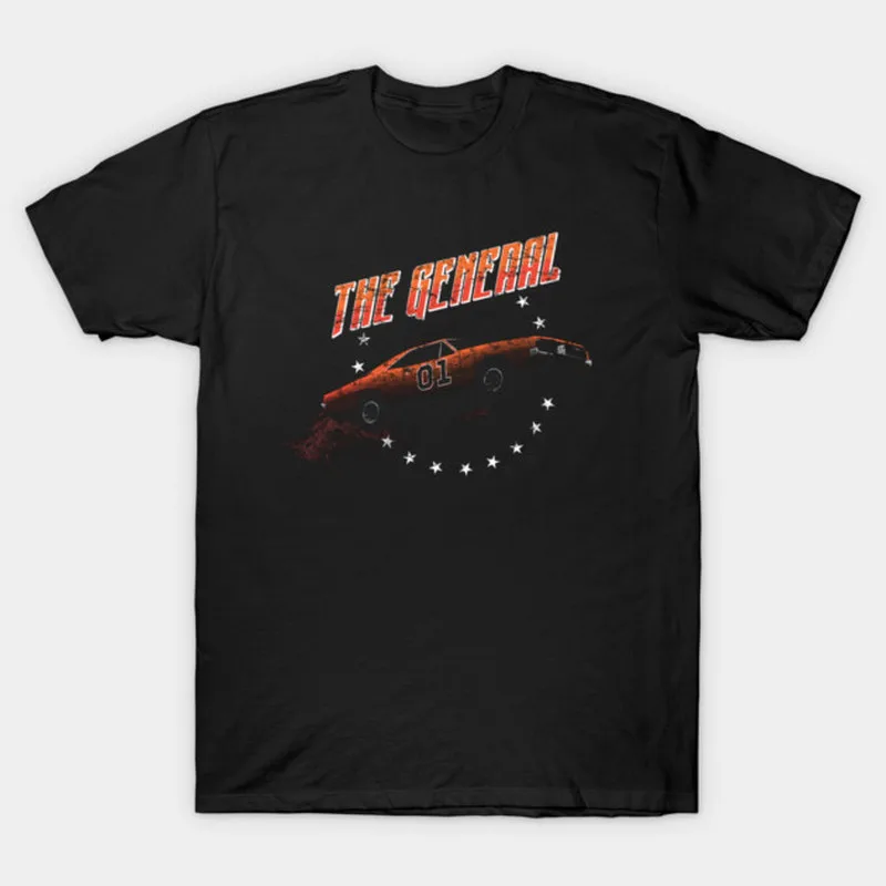 Retro Dukes of Hazzard Vintage Hazzard County Racing Graphic T-Shirt General Lee 01 Muscle Car Tee Classic 80s TV Fan Gift Tops