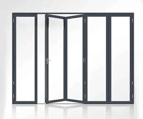 * # High-Quality Custom Aluminum Lightweight Soundproof Panoramic Glass Double-Folding Doors *