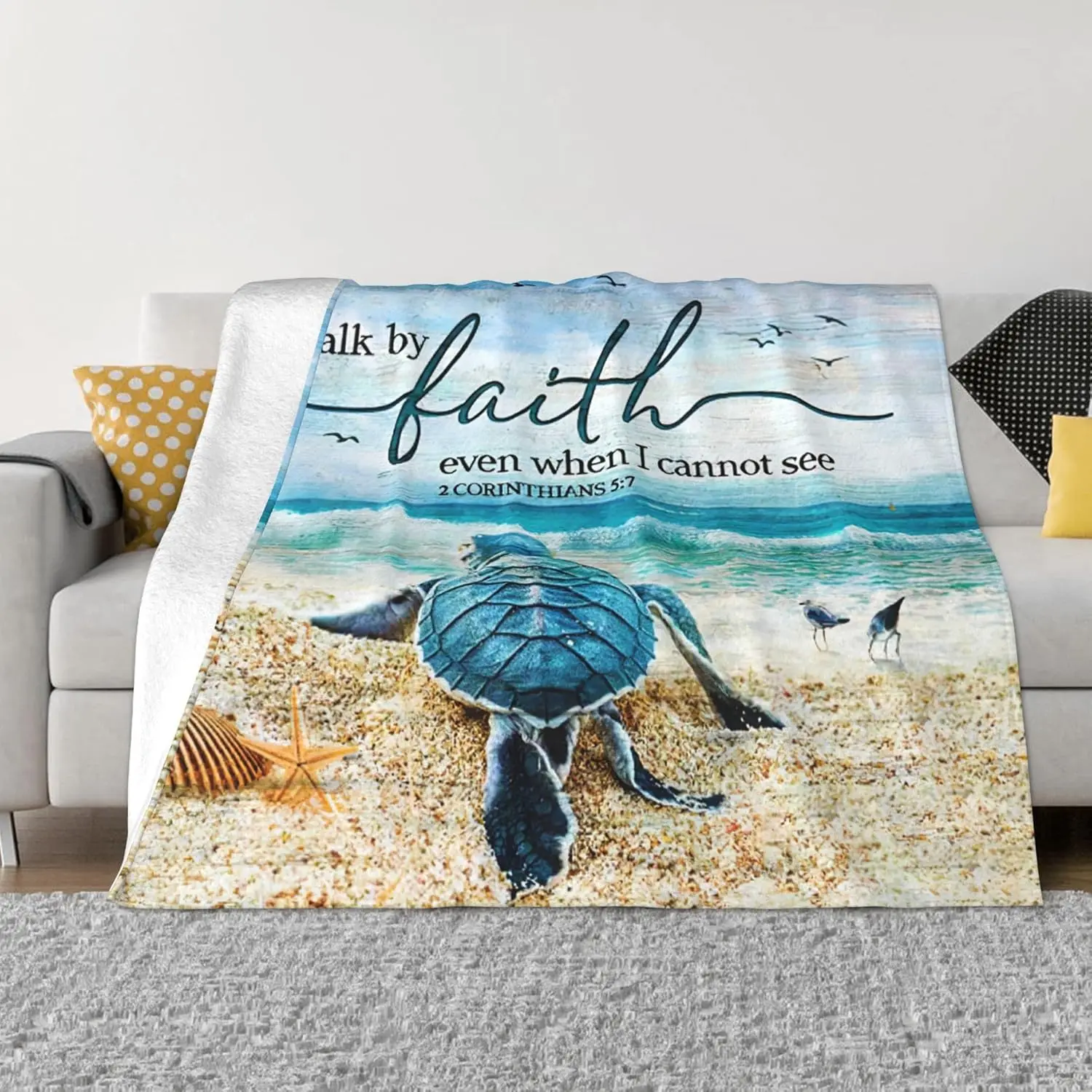 

Одеяло с изображением морской черепахи Jinflower, одеяло с черепахой для детей и взрослых, супер теплое, мягкое, уютное, плюшевое флисовое фланелевое одеяло для дивана