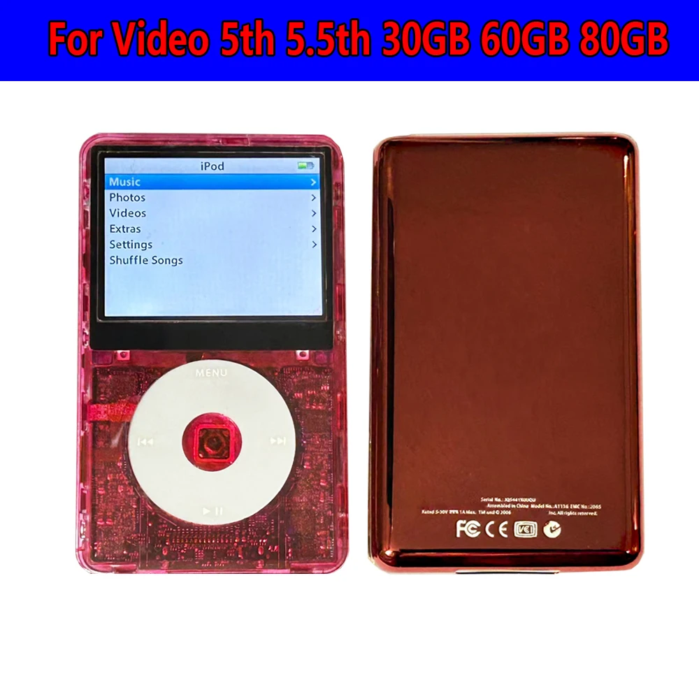 

Прозрачный красный/прозрачный зеленый передний корпус видео для iPod Video 5/5,5-й 30 ГБ 60 ГБ 80 ГБ поколения Красный Зеленый Задняя крышка Задняя крышка