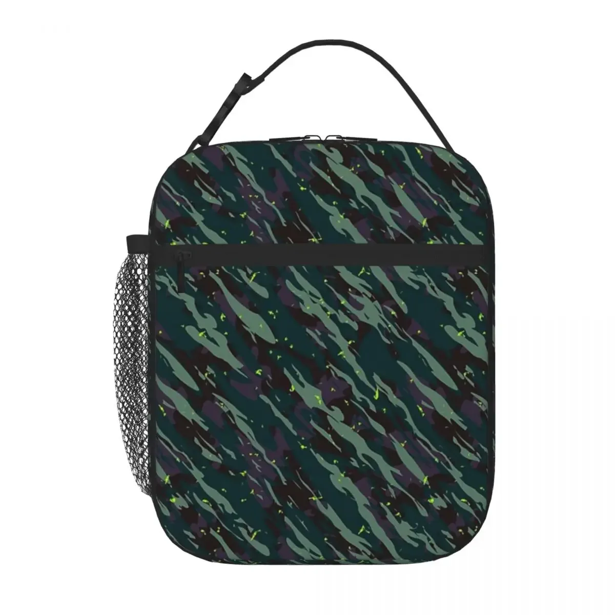 

Tiger Stripe Camouflage Military Camo Lunch Bags Insulated Bento Box Portable Lunch Tote Resuable Picnic Bags Cooler Thermal Bag