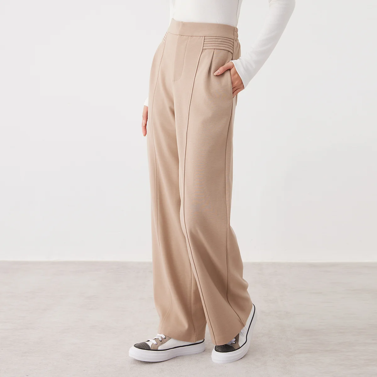 K2673L High-quality luxury brand women's Clothing casual straight leg trousers long pants