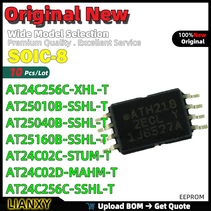 10Pcs Soic-8 At24C2…