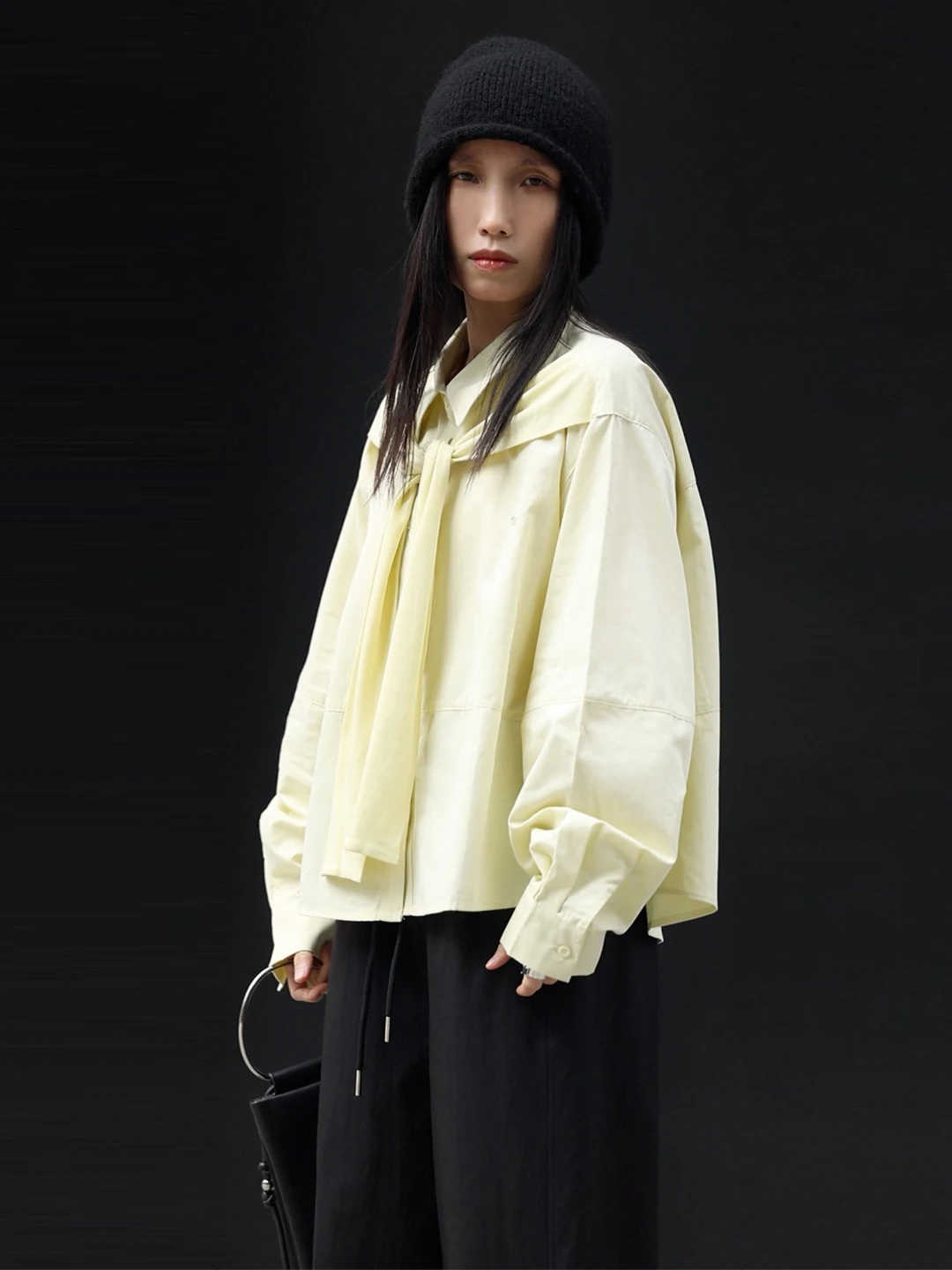 

Yellow Cotton Casual Loose Women's Shirt Sun Protection Short Design Artistic Versatile Spring Summer Breathable Comfortable