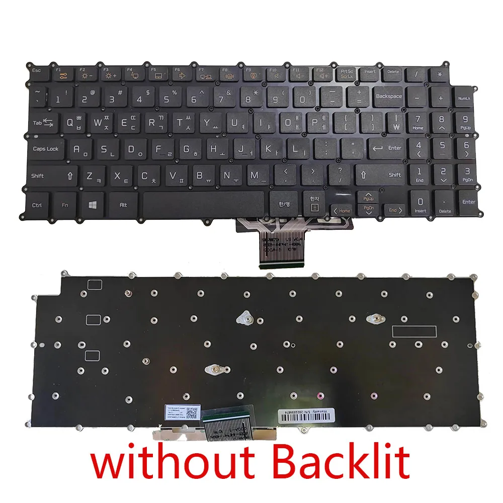 

Korea Backlit /without Backlit Keyboard for LG gram 17Z990 17ZD990 17ZB990 17ZB990 17Z99 17Z990-R 17Z990-G Black/white Color