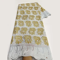 African Cotton Lace 2026 High Quality Swiss Voile Lace In Switzerland for Sewing Nigerian Women Evening Party Dresses
