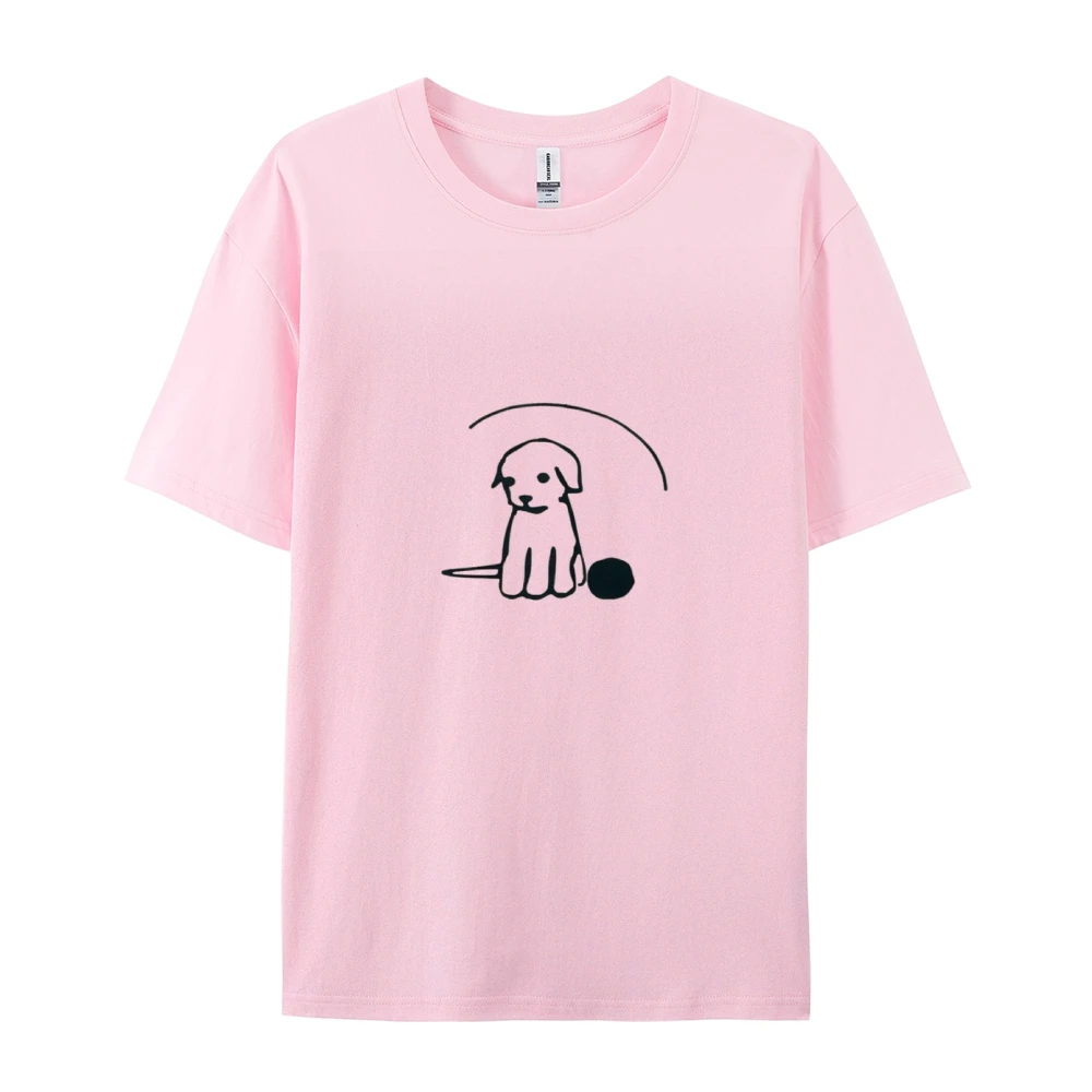 

Spring/Summer Casual T-shirt, Single-sided print, Oversized, S-4XL, Everyday wear, Cute puppy print, girl wear, 100% cotton.