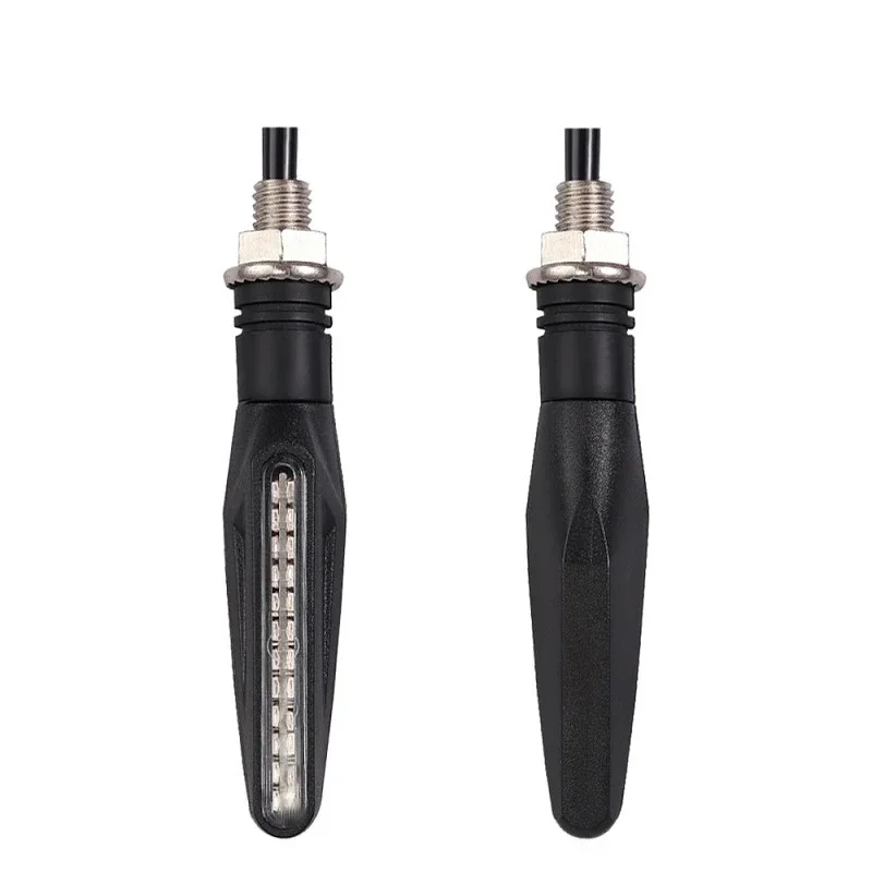 2PCS Motorcycle Turn Signal Light E11 Mark Built Relay 335SMD Turn Signals Indicator Flashing Light Blinker Universal M10 Bolt image 6