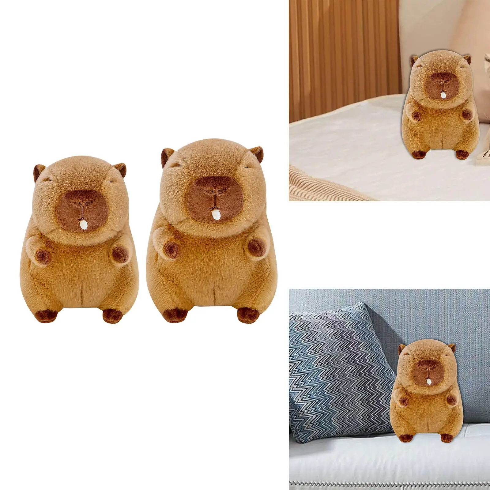 Cute Capybara Stuffed Animal Bubble Capybara Plus Toy Cartoon Animal Comfortable Huggable Capybara Doll for Teens
