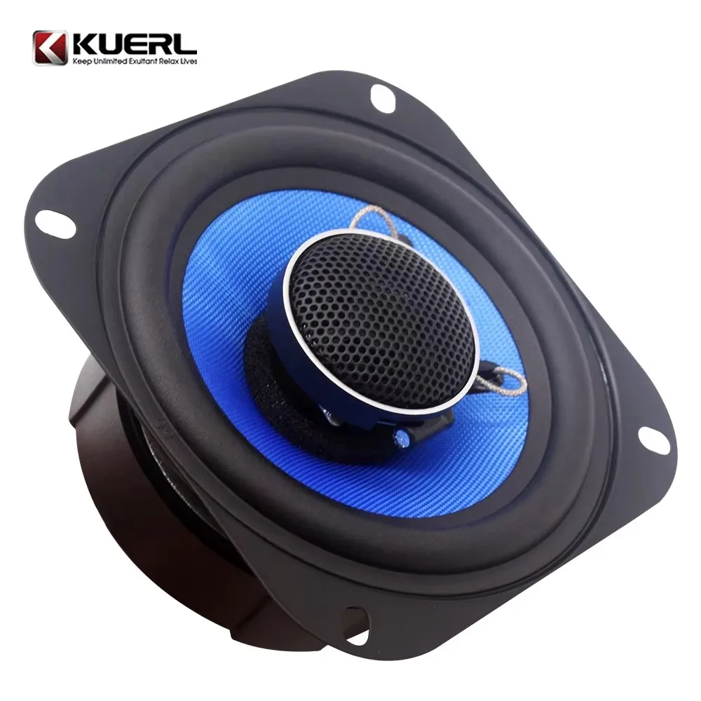 Car Audio Modified 4-inch Coaxial Speaker Rear Door Speaker Audio System Upgrade Special Speaker DC-12v Power 50w