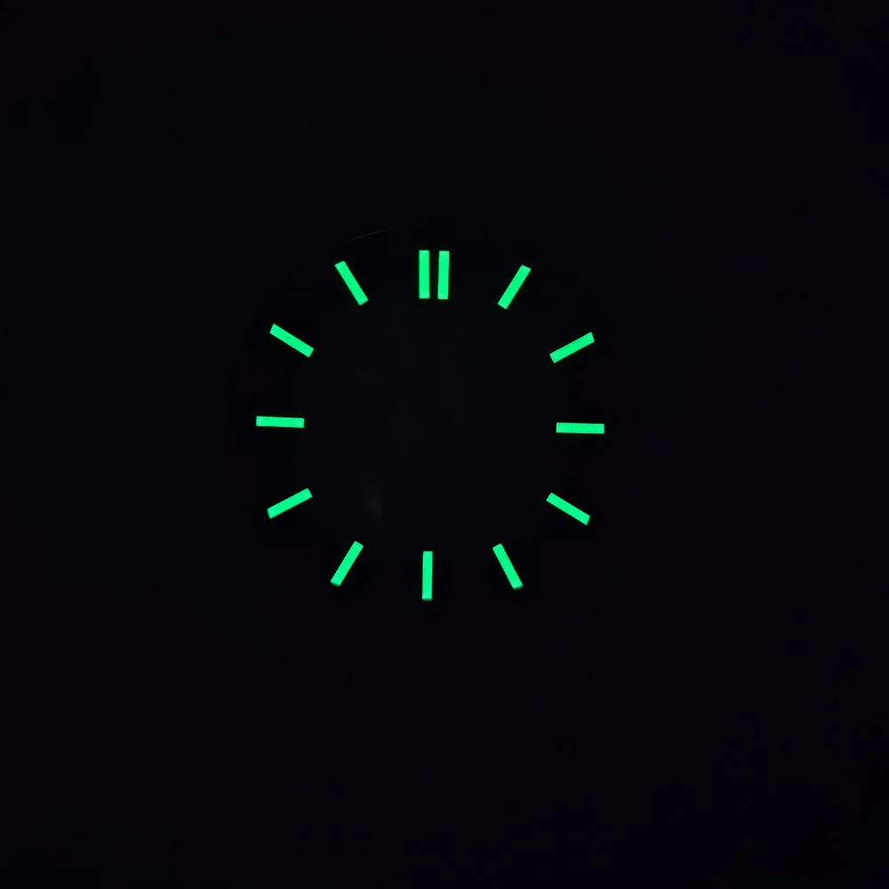 watch dial 30.5mm NH70/NH35 dial Hollowing out green Luminous dial watch accessory Suitable for NH70 NH72 NH34/36/38/35 Movement