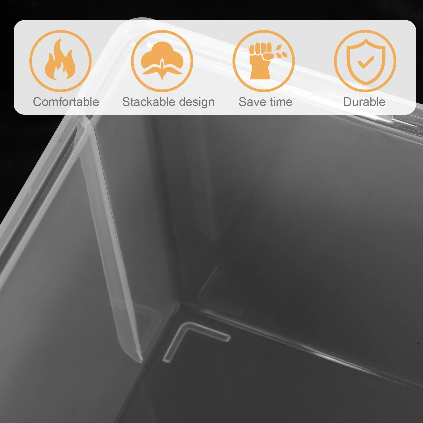 

Stackable Plastic Shoe Storage Box Clear Organizer for Daily Use Sneaker Storage Shoe Container Dustproof Shoes Box