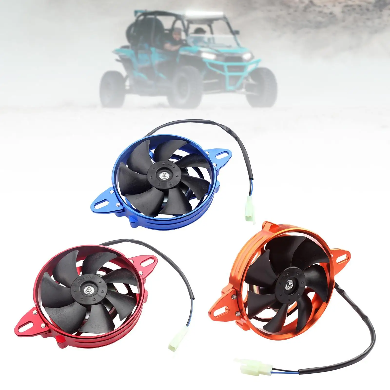 

Electric Radiator Cooling Fan Radiator Fan Electric Cooling Fan for 4 Wheeler Motorcycle 125cc 150cc 200cc 250cc ATV Engine