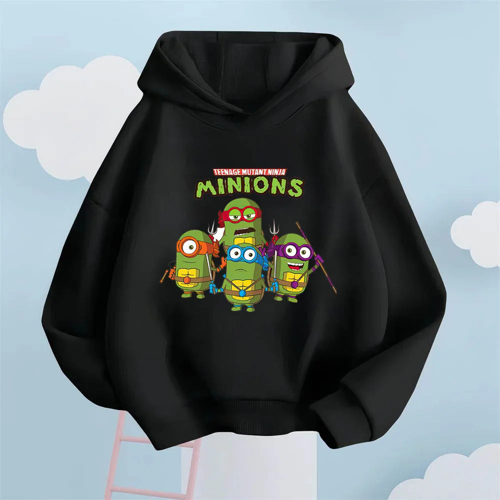 التوابع تأثيري المراهقين متحولة النينجا السلاحف المطبوعة هوديي للأطفال، دع الأطفال ارتداء شعور الموضة لعوب مليئة بالإبداع