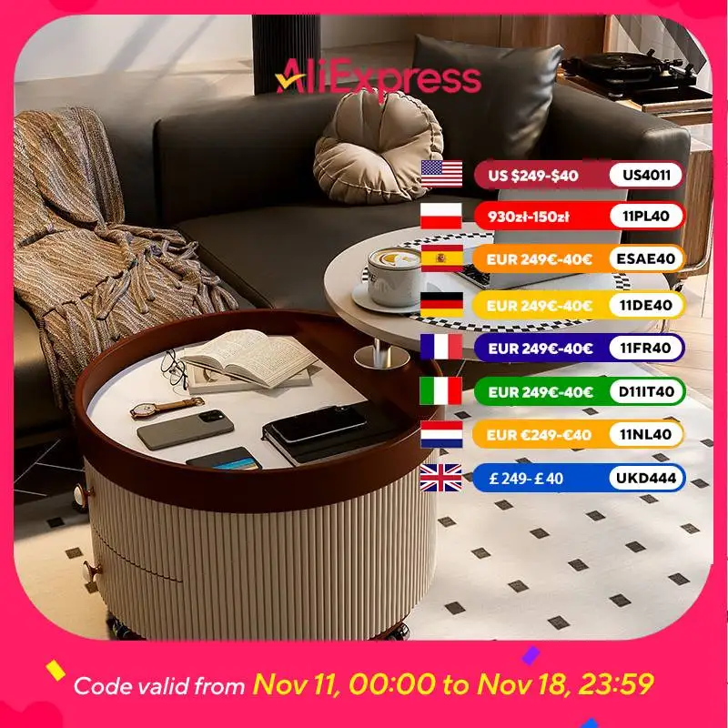 

Передвижные дизайнерские журнальные столики для хранения, скандинавские гламурные журнальные столики для гостиной, деревянные современные Mesa, вспомогательный салон, скандинавская мебель