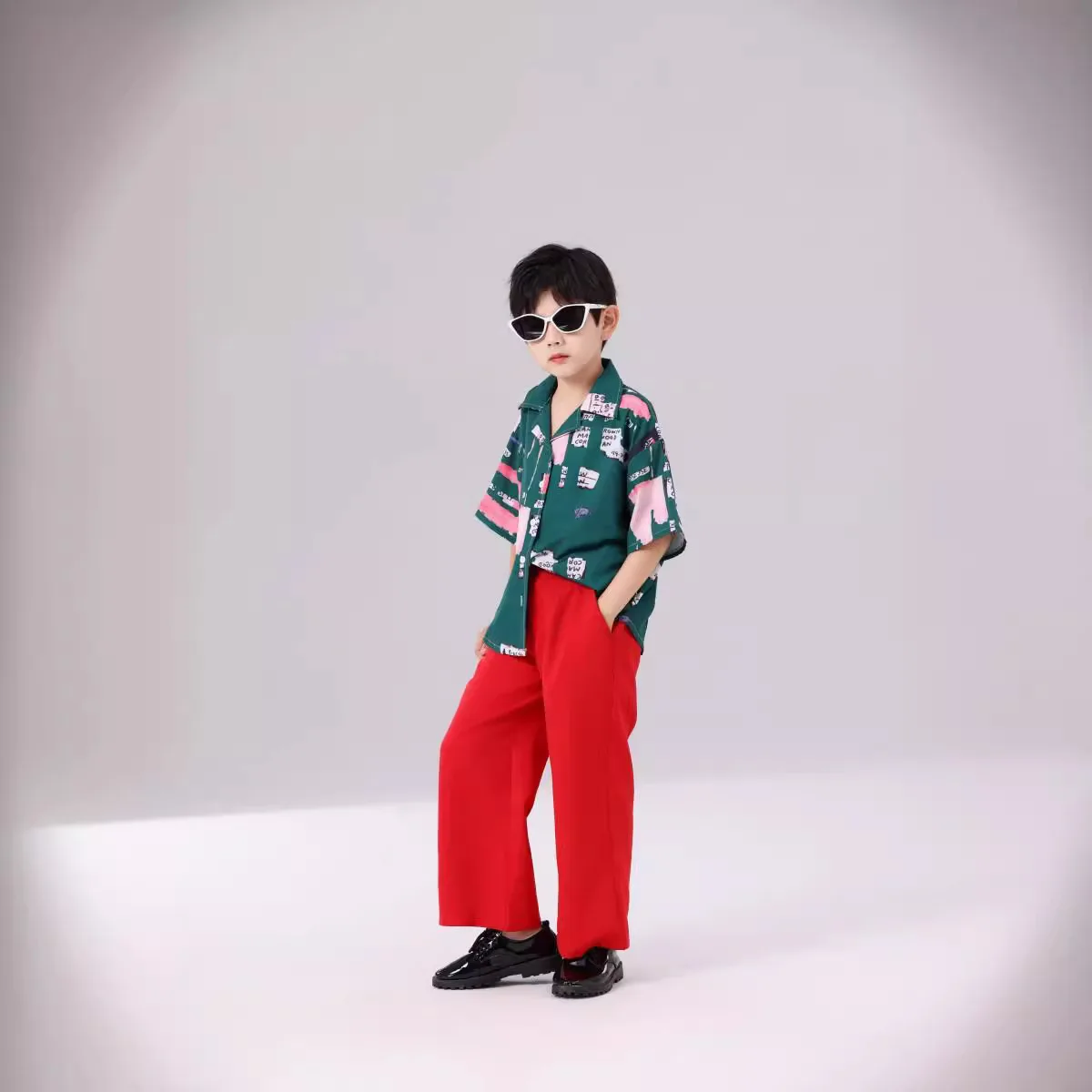 

Children's Day Performance Clothes, Street Dance Trendy Clothes, Summer Hip-hop Shirt Set, Kindergarten Graduation Clothes, Perf