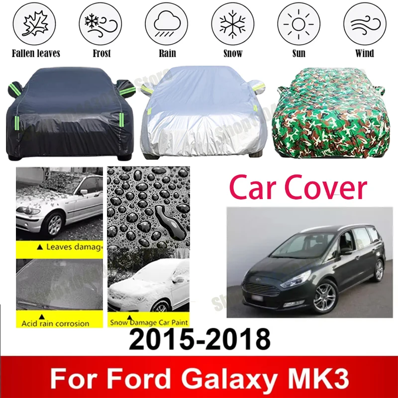 

Чехол для автомобиля Ford Galaxy MK3 2015-2018, водонепроницаемый, летний, солнцезащитный, анти-УФ, зимний, защита от дождя и снега