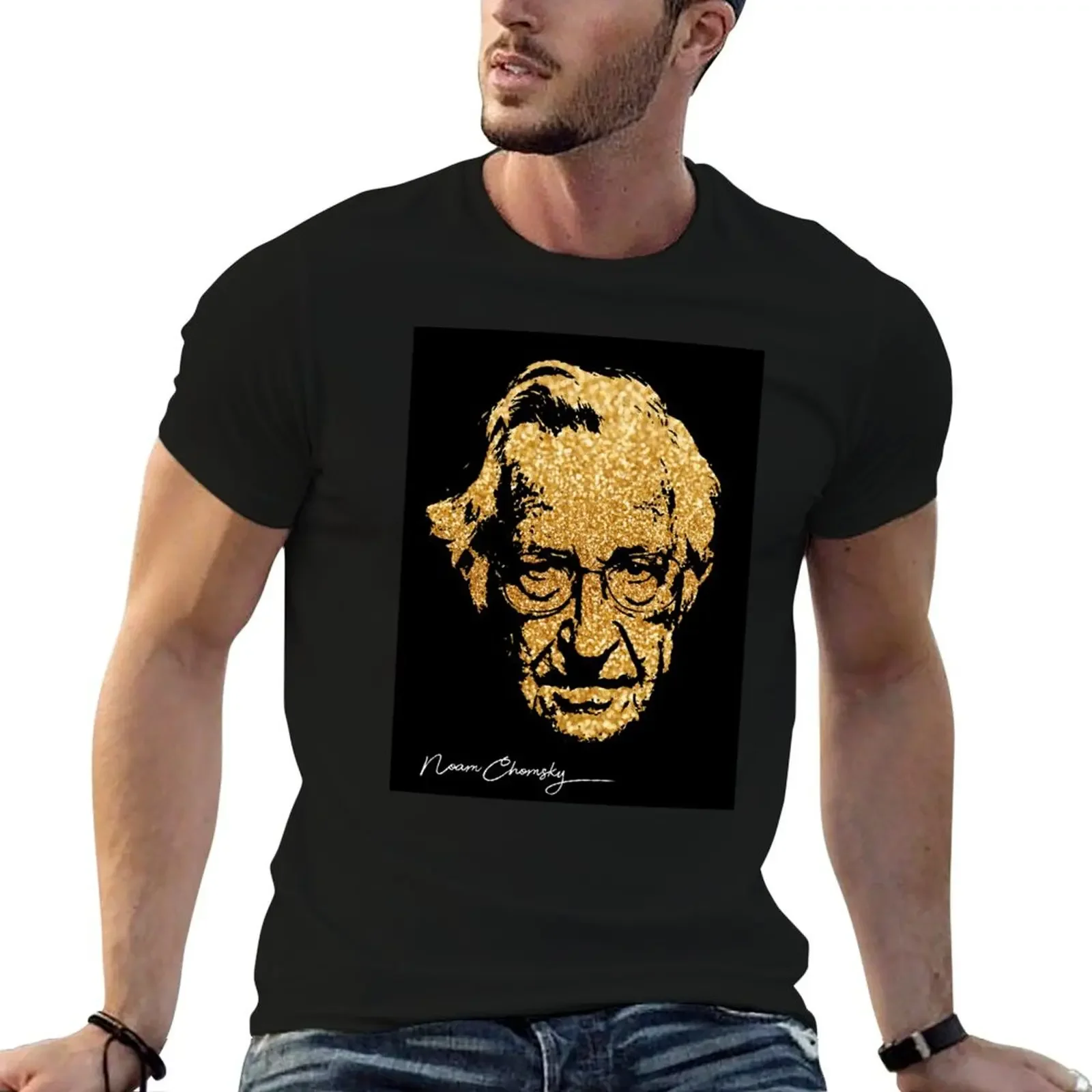 

Noam Chomsky portrait T-Shirt vintage blanks boys animal print shirts graphic tees mens vintage t shirts