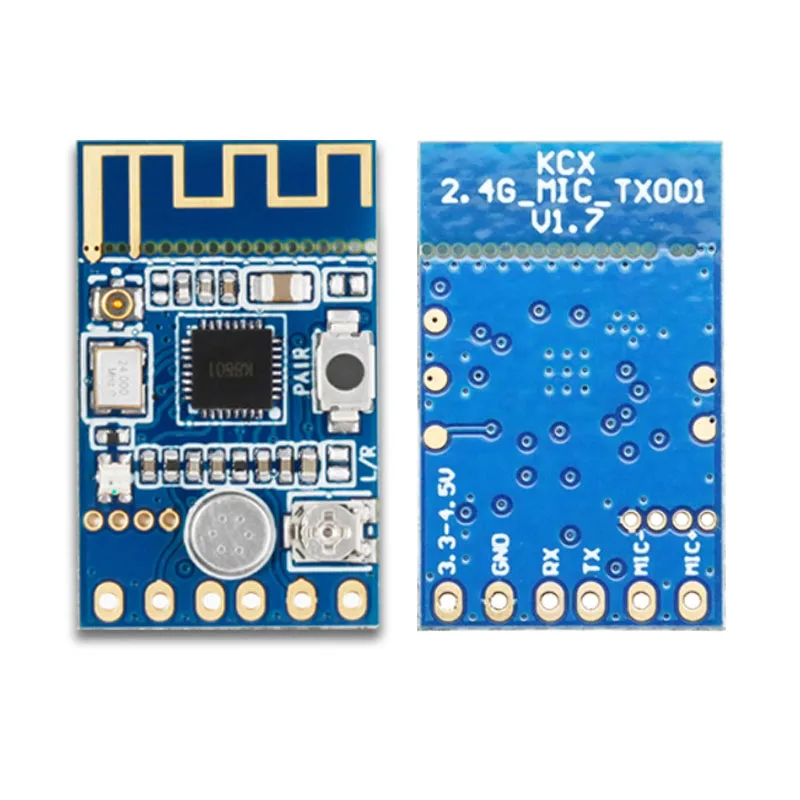2.4G Wireless Microphone Audio Signal Transmitting and Receiving Module Transmissionrange 20-30m Board KCX_2. 4G_MIC_TX/RX001