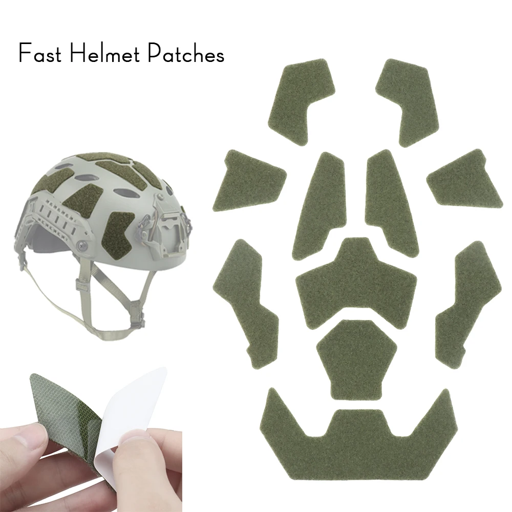 Tactical Patches Military Fast Helmet Hook and Loop Fastener Set for Super High Cut FAST Helmet Magic Sticker Helmet Patches