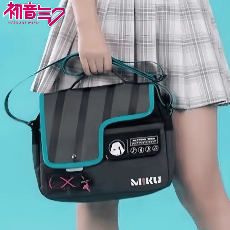 

Hatsune Miku functional syllable shoulder bag creative cute cartoon printed magnetic buckle portable diagonal bag gift