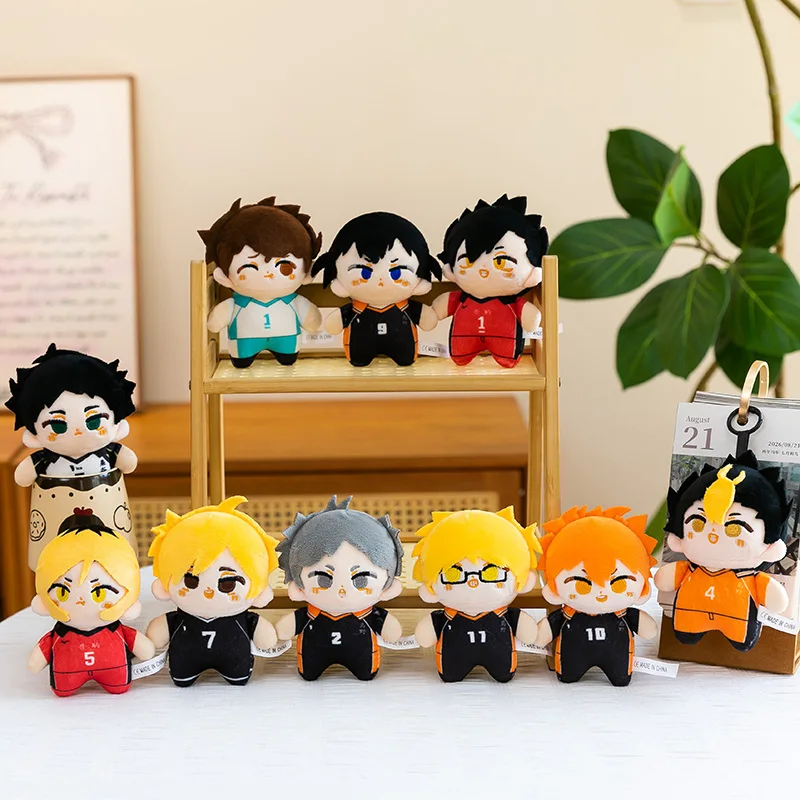 Haikyuu!! Anime Plüsch-Schlüsselanhänger Hinata Kageyama Oikawa Kuroo Nishinoya Puppe Taschenanhänger Sammlerstück Anhänger Rucksack Handtaschen-Deko – Detail 1