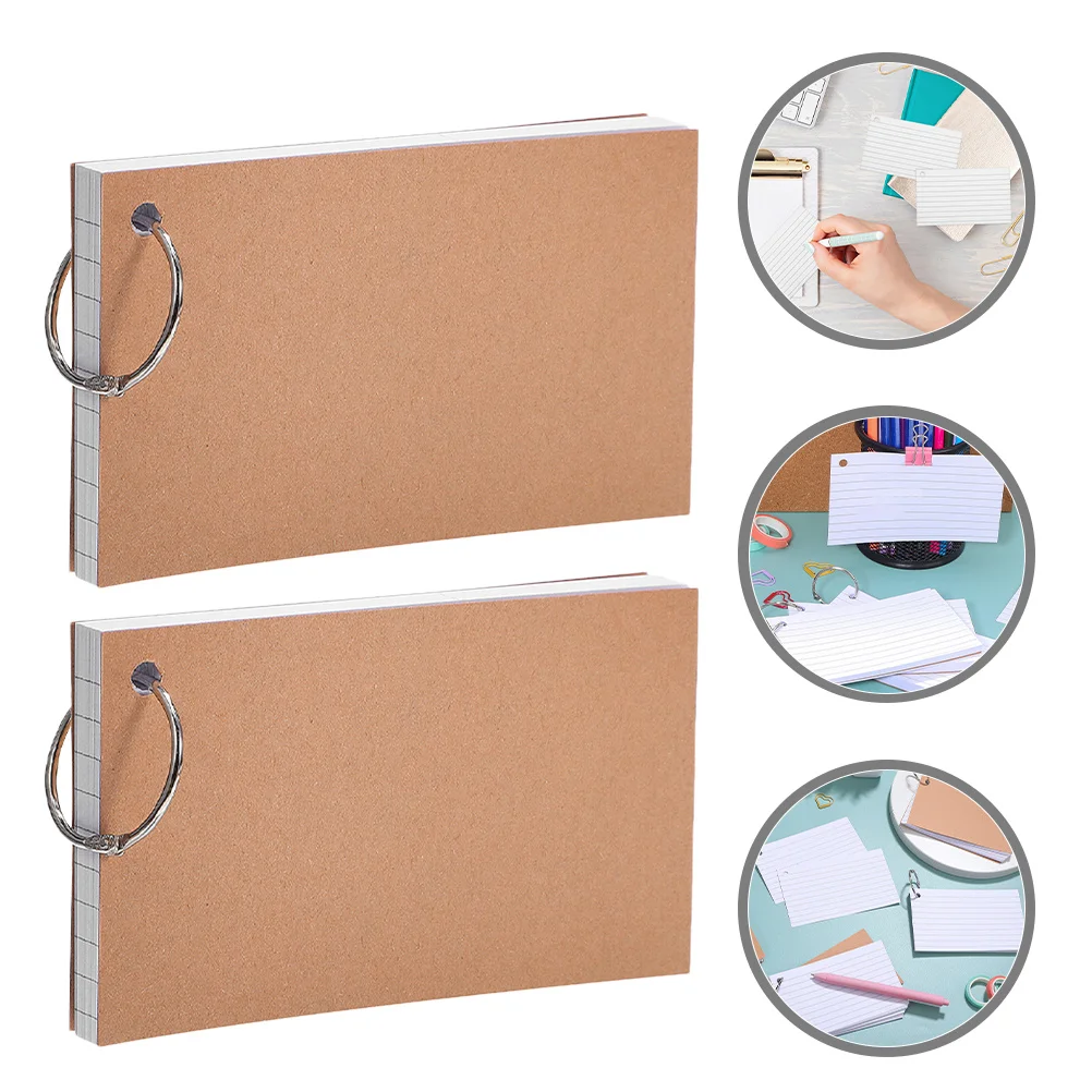 

6 Books Notebook Cards Stationery Notepads for Students Flashcard Memo Learning Flashcards Studying