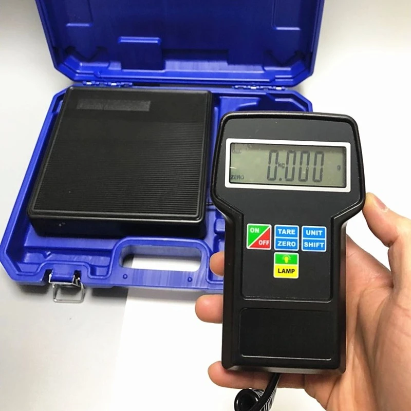 

RCS-7040 Refrigerant Filling Scale, High Precision Portable Freon Charging Scale 0.1kg Accuracy KG/LB/OZ