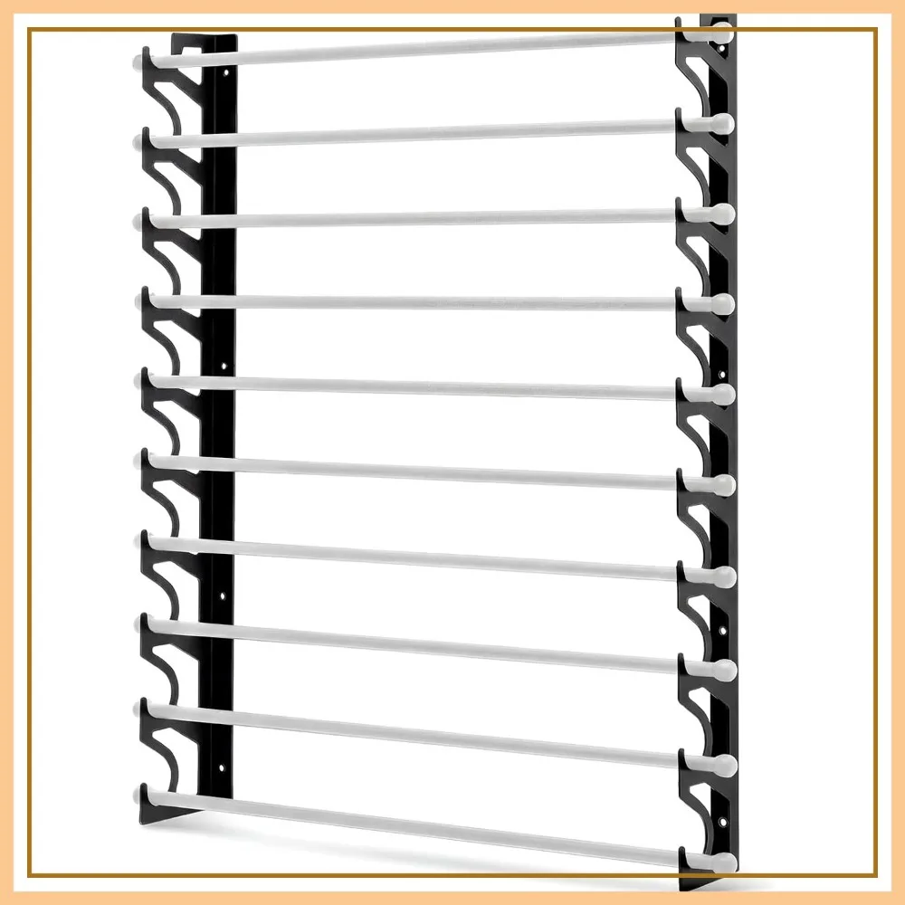 

Adjustable Metal Vinyl Roll Holder Wall Mount for 10 Rolls, Bracket Only