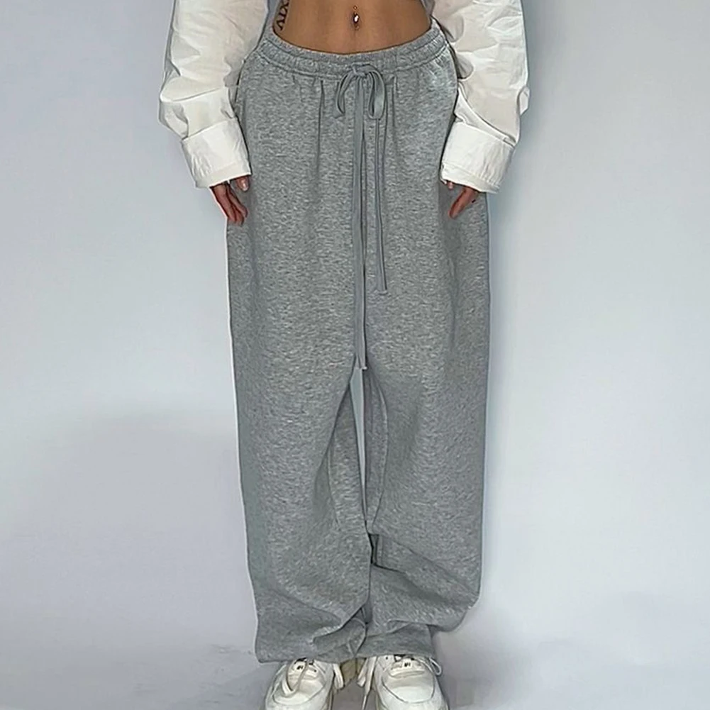 

Grey Dancing Pants Stylish Casual Trousers Casual Sport Pants Classic Oversized Design Comfortable Fit Polyester Fabric