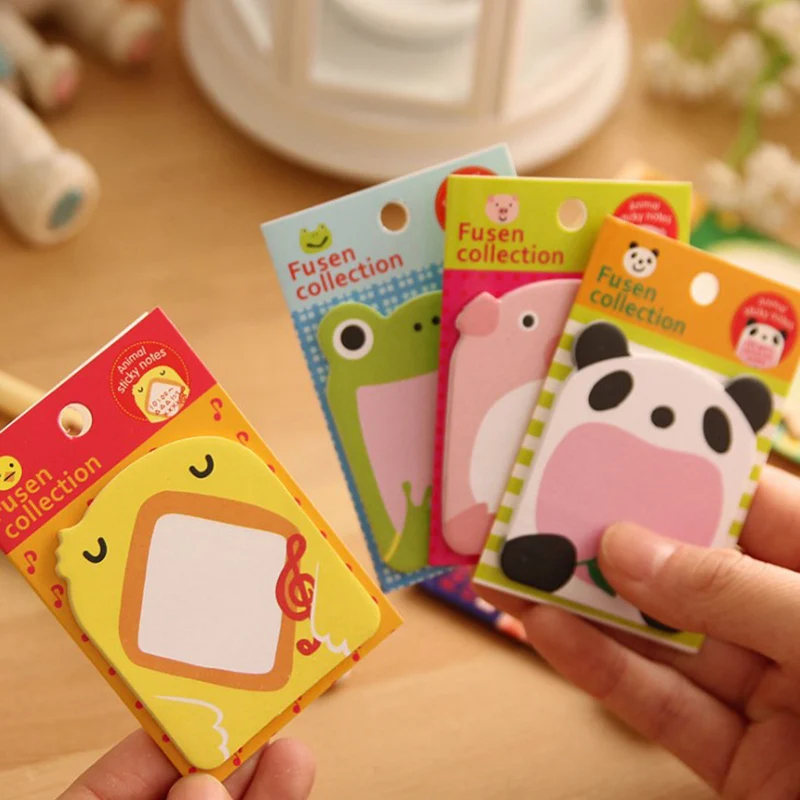 Cute Kawaii Animal Sticker Bookmark It Marker Memo Index Tab Sticky Post Notes