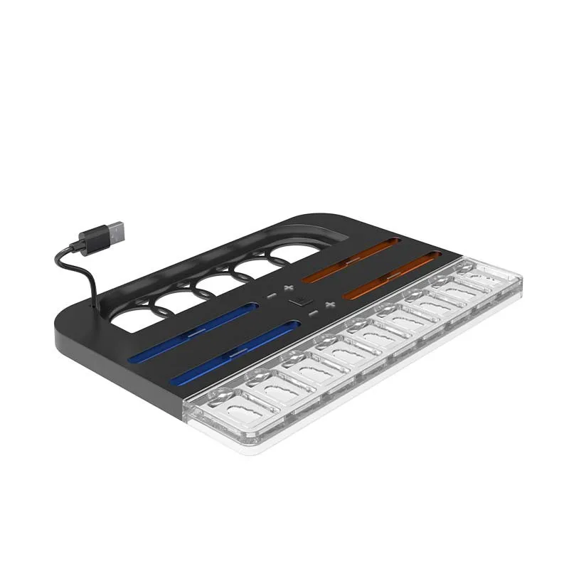 Switch 2 controller charging dock NS2 game cartridge storage box left and right small controller charging base with RGB light