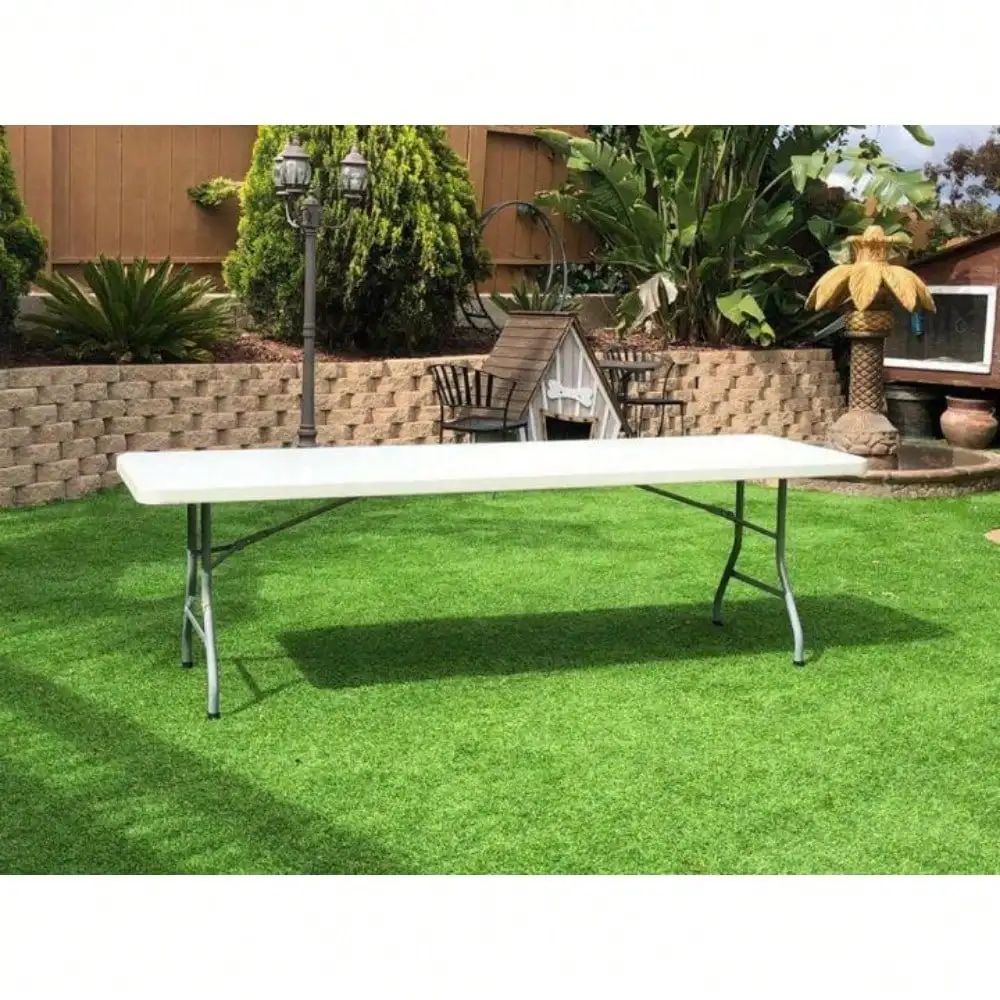 Folding Portable Plastic Indoor Outdoor Table with Handle (4ft, 6ft, 8f)