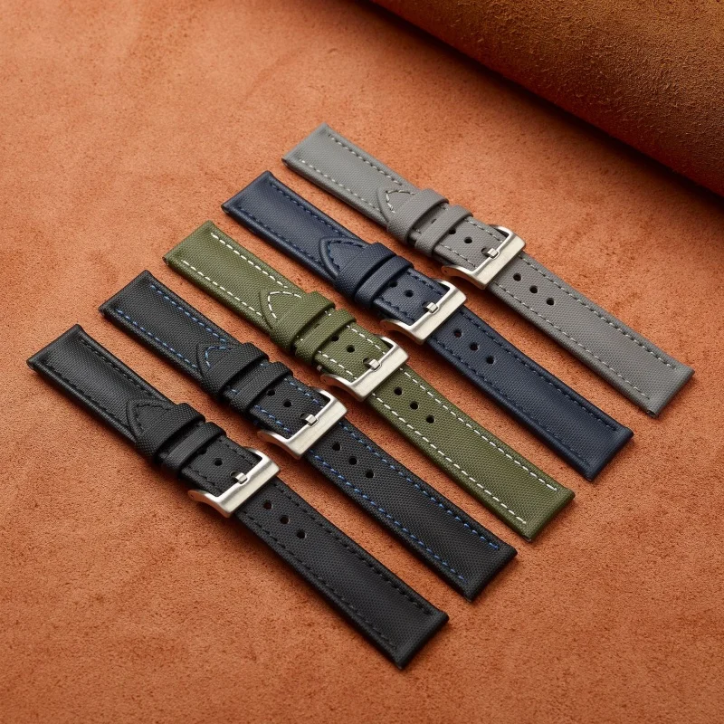 

18mm 19mm 20mm 21mm 22mm 23mm 24mm Quick Release Nylon+Leather Watch Strap Replacement for Universal Watch Bracelet Accessories