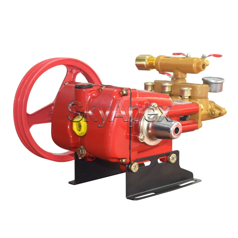 Factory Direct High Flow Spray Pump Powerful Motor Auto Pressure Relief Three Cylinder Piston Pump For Orchard Garden Farm