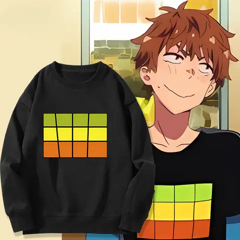 อะนิเมะเช่าแฟน Kinoshita Kazuya ขนาดใหญ่ Hoodie ผู้หญิงผู้ชาย O-คอ Crewneck เสื้อกันหนาวสบายๆเสื้อผ้า