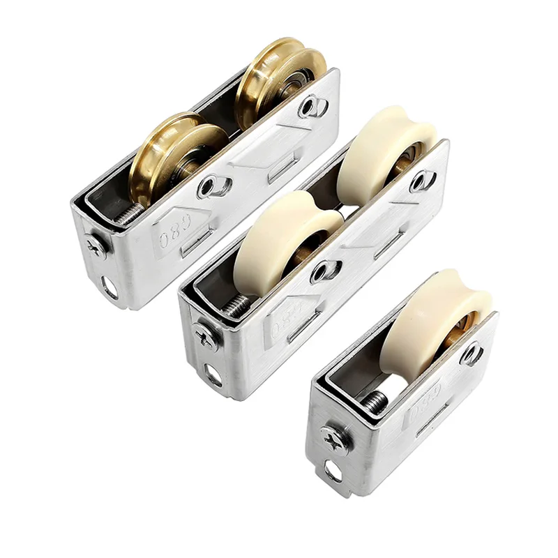 80-Type Balkon Schuifdeuren Plastic Stalen Deur Katrol Aluminiumlegering Scherm Venster Messing Wiel Mute Roller Hardware